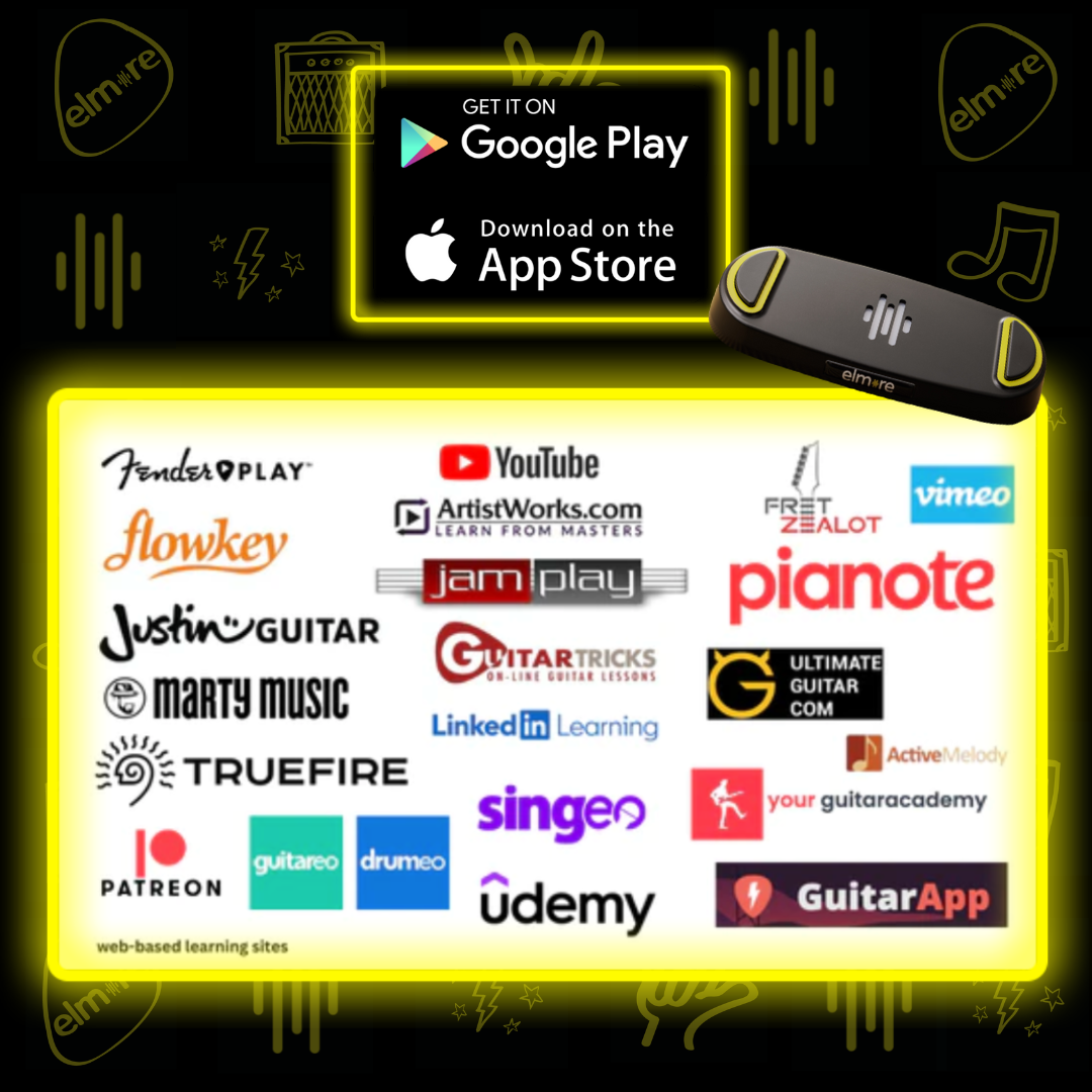 Elmore Pedal Bluetooth controls diagram